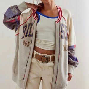 Free People Stars and Stripes Bomber Jacket - NWT